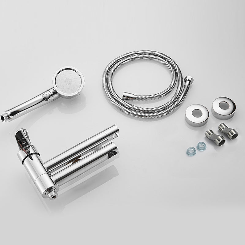 BowLift | Wall-mounted metal swivel bathtub filler with single lever handle