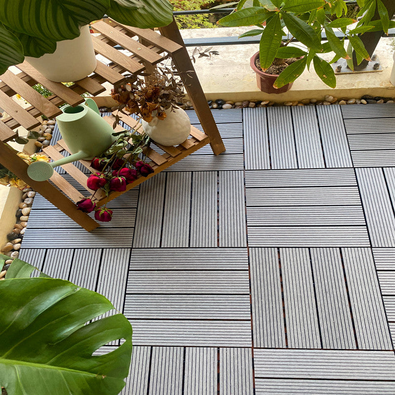BowLift | Composite deck tile Solid Color Waterproof Patio Floor Tile