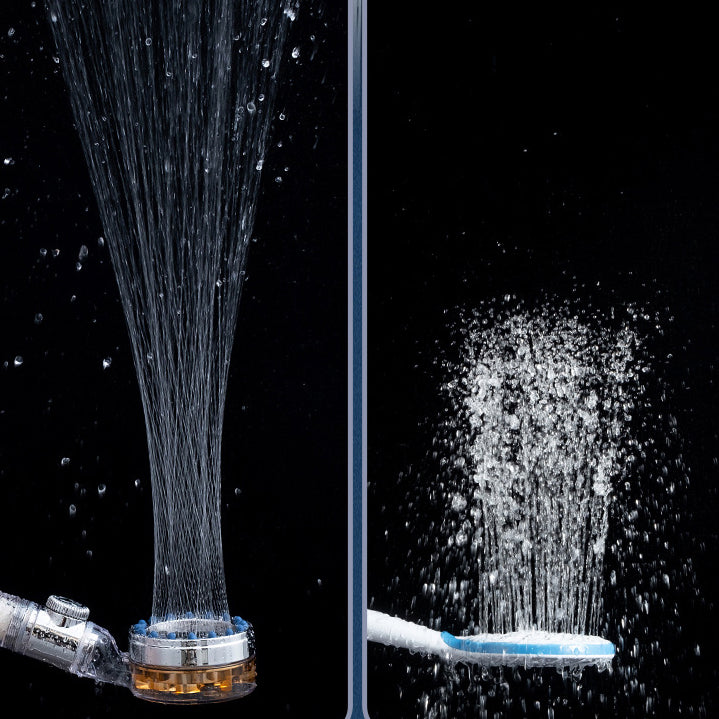 BowLift | Contemporary Handheld Supercharged Showerhead Round Turbo Spray Head