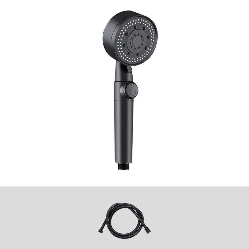 BowLift | Contemporary Shower Head Combo Hand Shower Plastic Wall Mount Black Shower Head