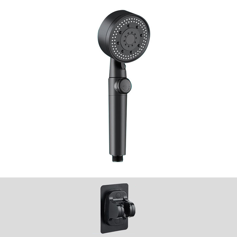 BowLift | Contemporary Shower Head Combo Hand Shower Plastic Wall Mount Black Shower Head
