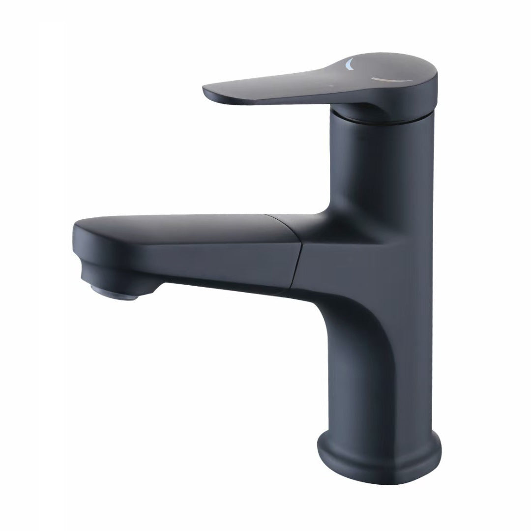 BowLift | Round Modern Basin Mixer Faucet Pull-Out Single Hole Basin Tap