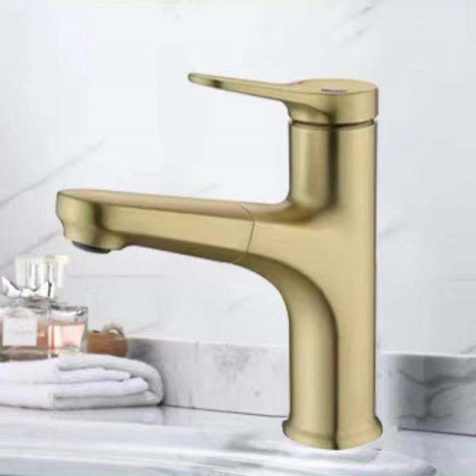 BowLift | Round Modern Basin Mixer Faucet Pull-Out Single Hole Basin Tap