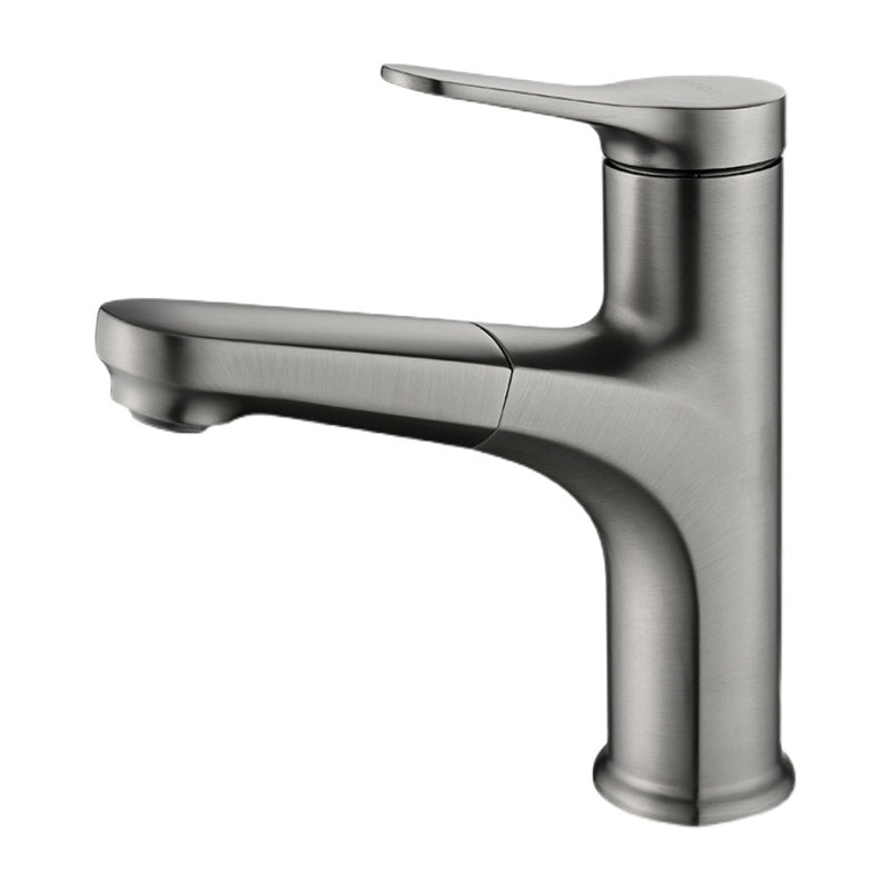 BowLift | Round Modern Basin Mixer Faucet Pull-Out Single Hole Basin Tap