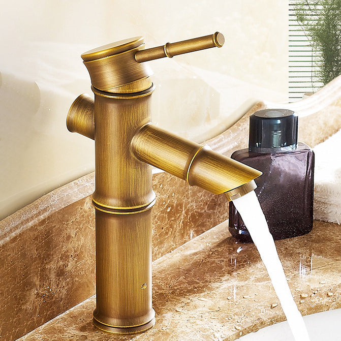 BowLift | Lever Handle Vessel Faucet Single Hole Basin Faucet Farmhouse Style Sink Faucet