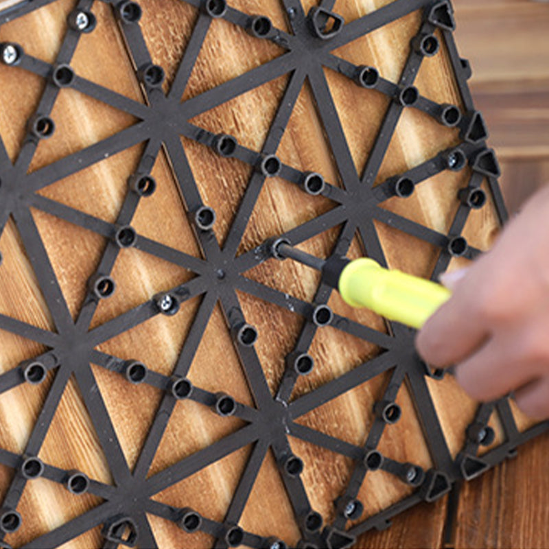 BowLift | Pine Floor Tile Water Repellent Click-Lock Traditional Wood Floor for Living Room