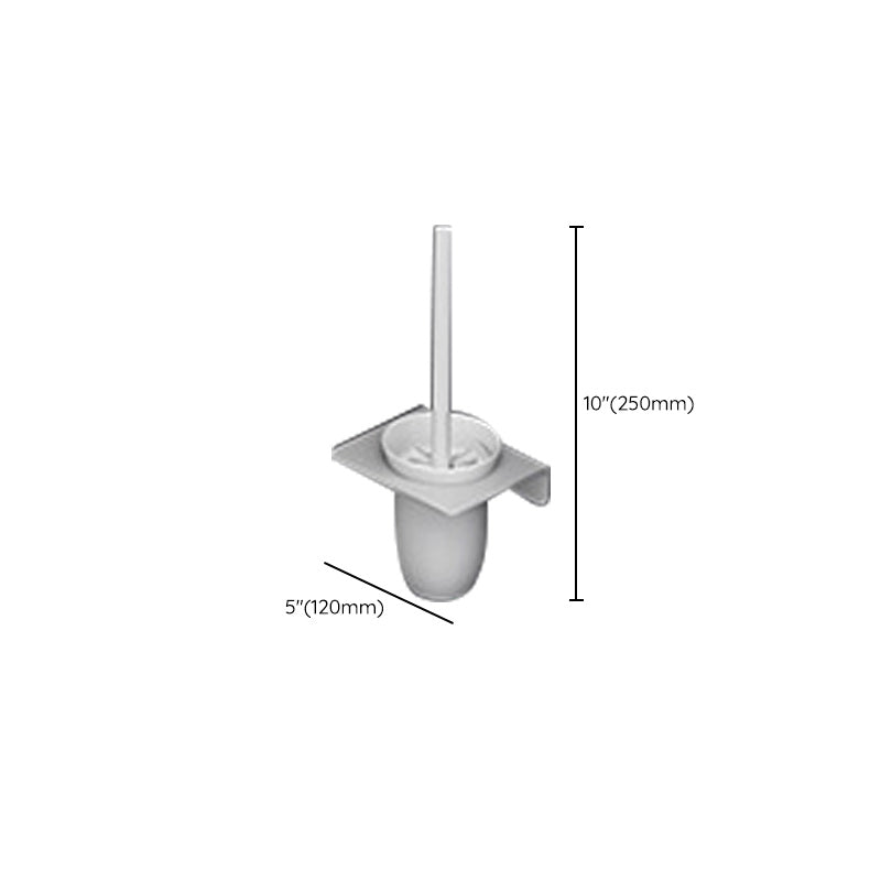 BowLift | White contemporary bathroom accessory set stainless steel aluminum bathroom set
