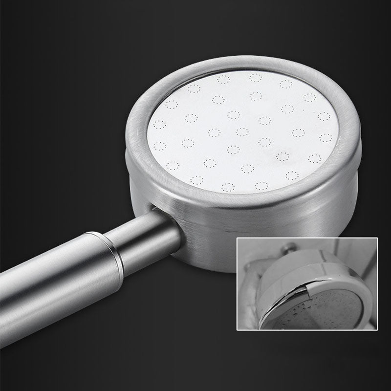 BowLift | Classic Shower Head Round Metal Handheld Shower Head in Silver