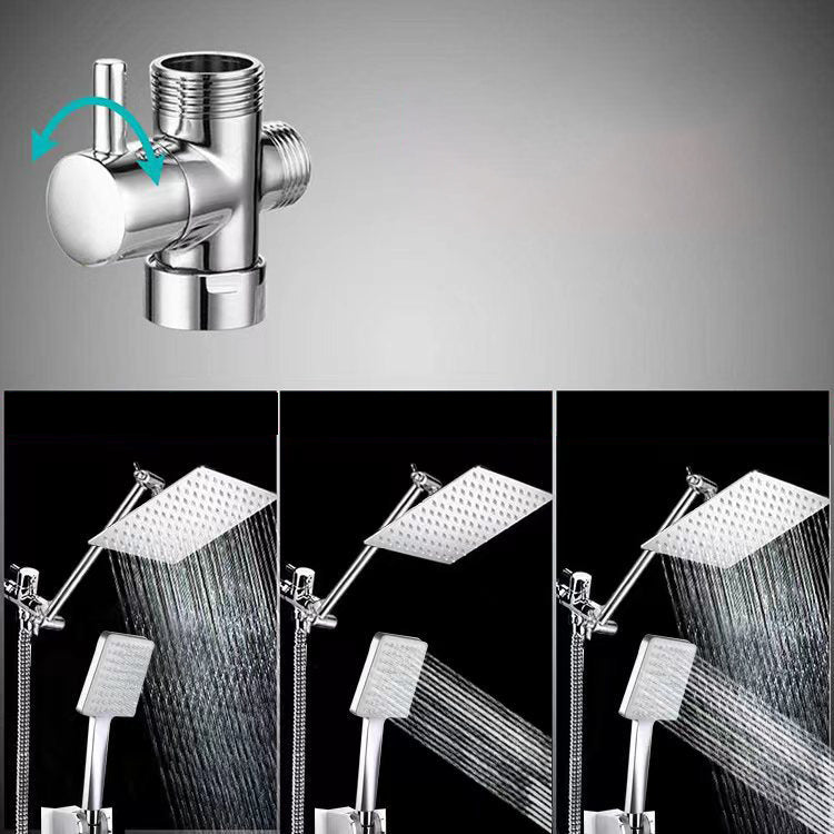 BowLift | Classic Dual Shower Head Water-efficient Square Metal Dual Shower Head