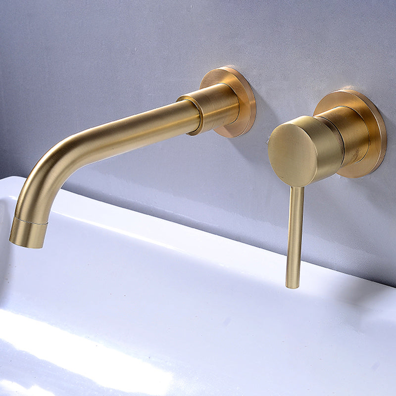 BowLift | Lever handles Wall-mounted bathroom faucet High-arch sink faucet