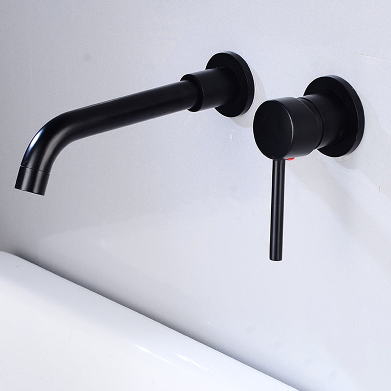 BowLift | Lever handles Wall-mounted bathroom faucet High-arch sink faucet