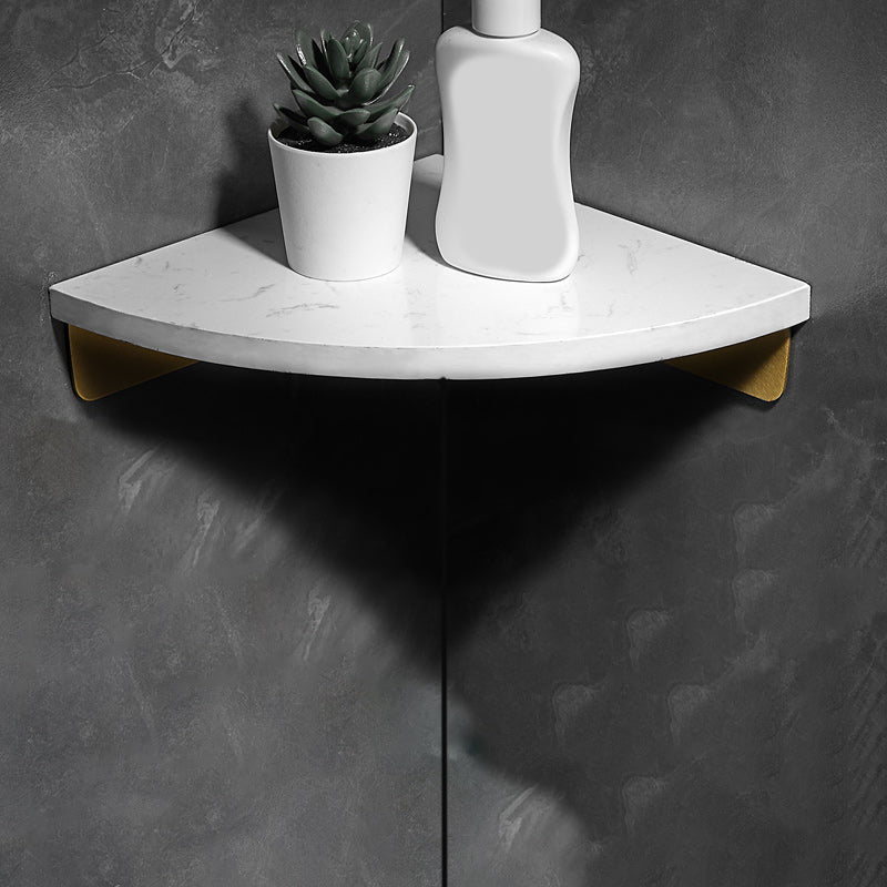 BowLift | Aluminum Bathroom Accessory Set 4 cm high Marble Bath Shelf