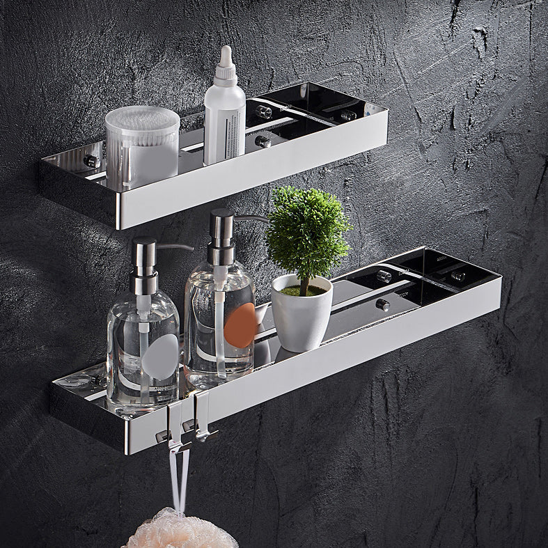 BowLift | Contemporary Stainless Steel Bathroom Shelf 2-piece Bathroom Accessory Set