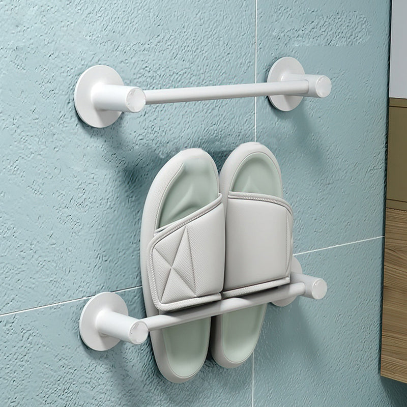 BowLift | 2-piece modern bathroom accessory set metal slipper rack/towel bar