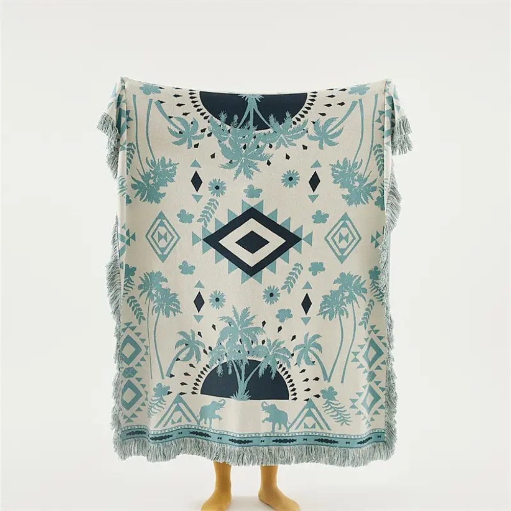 BowLift | Azura Boho Geometric Knit Blanket