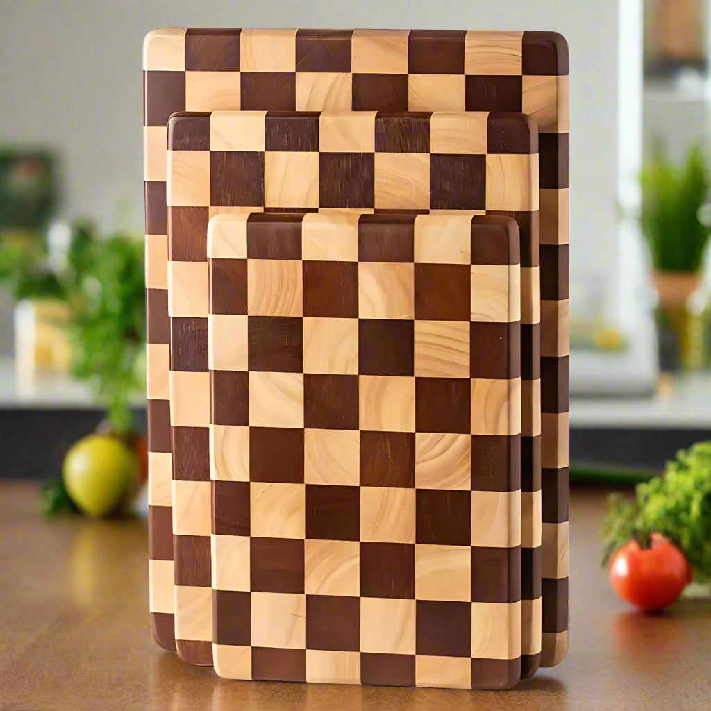 BowLift | Chess-Inspired Acacia Wood Chopping Board