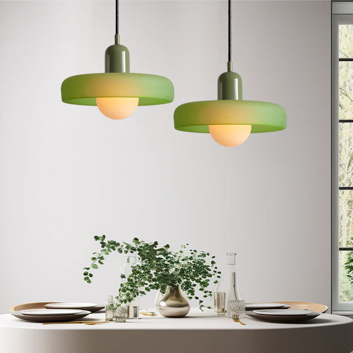 BowLift | Bauhaus Inspired Colourful Glass Pendant Light