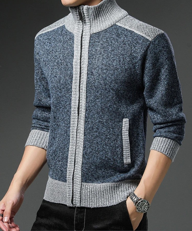 Textured Knit Sweater with Relaxed Fit