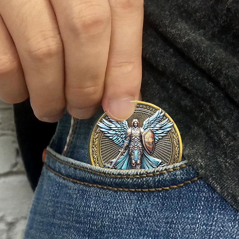 BowLift | The Archangel Michael watches over us Challenge Coin