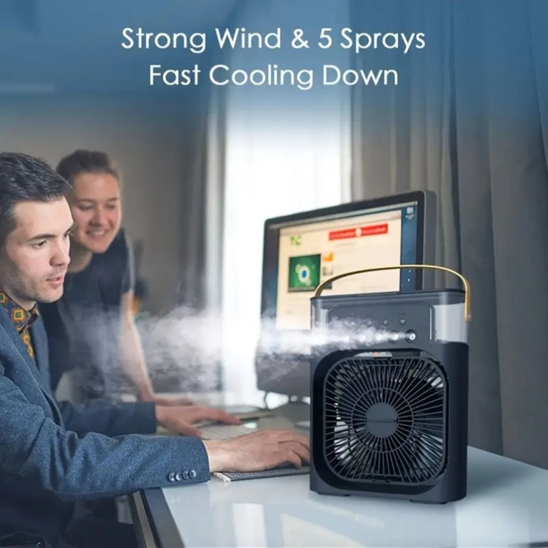 BowLift | 3-in-1 Air Cooler Humidifier | Portable, Adjustable Fan Speeds & Ideal for Bedrooms, Offices & Small Spaces