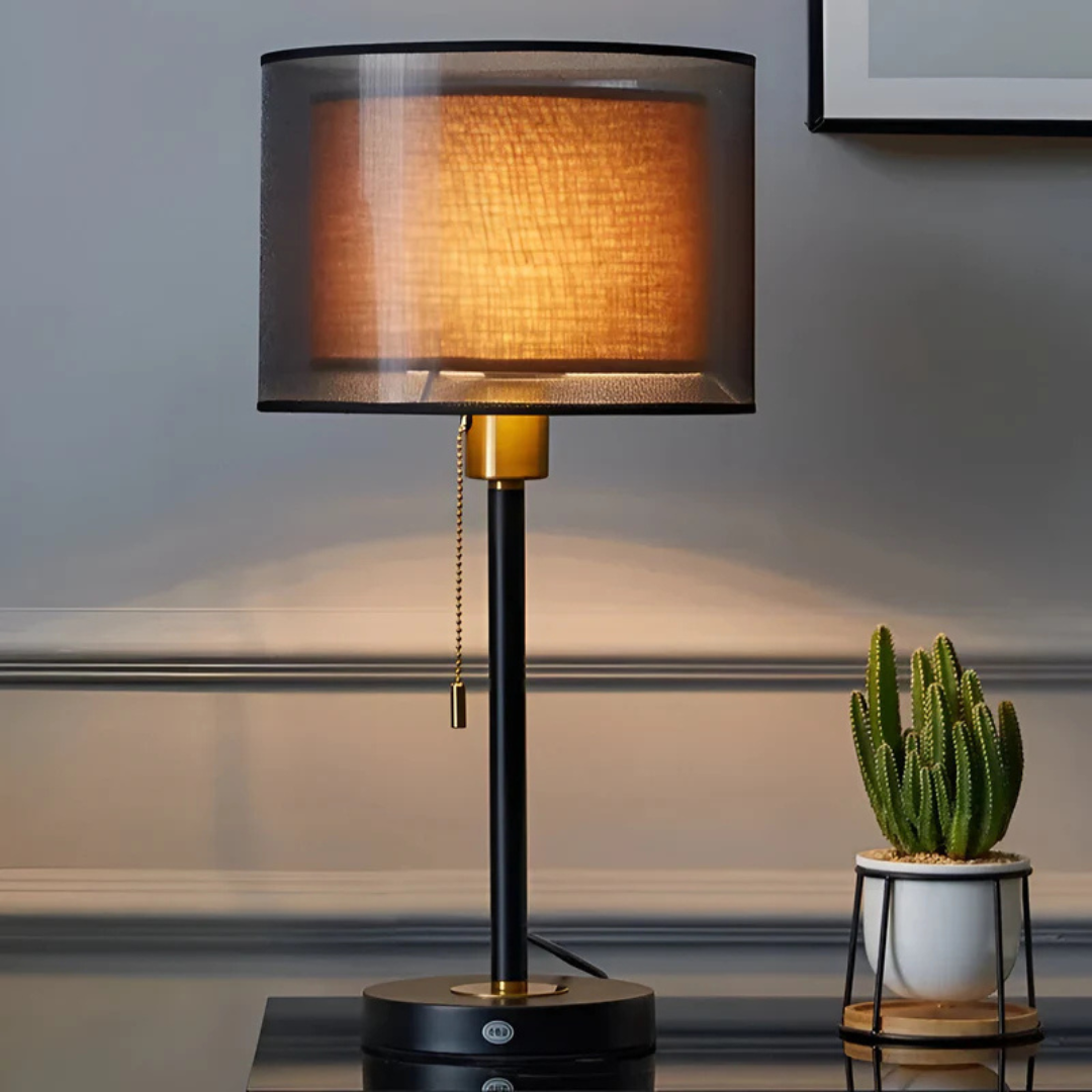 BowLift | Table Lamp with Double Fabric Shade