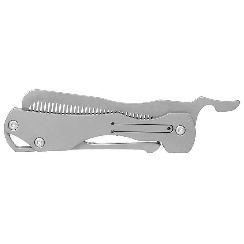 BowLift | Pure Titanium Folding Comb - Anti-Static Travel Massage Comb