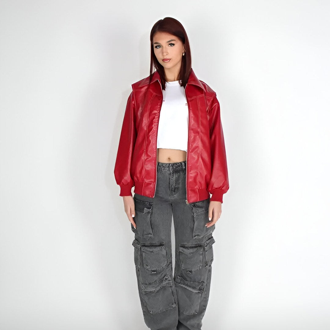 Urban Elegance Vegan Leather Jacket