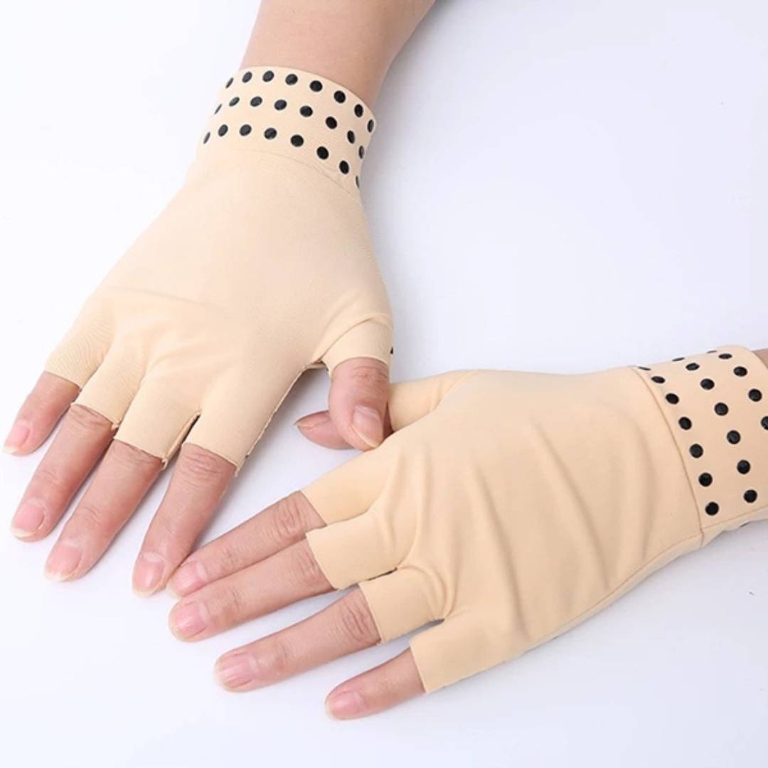 BowLift | Fingerless Gloves for Arthritis & Pain Relief - Magnetic Compression for Improved Circulation and Reduced Swelling