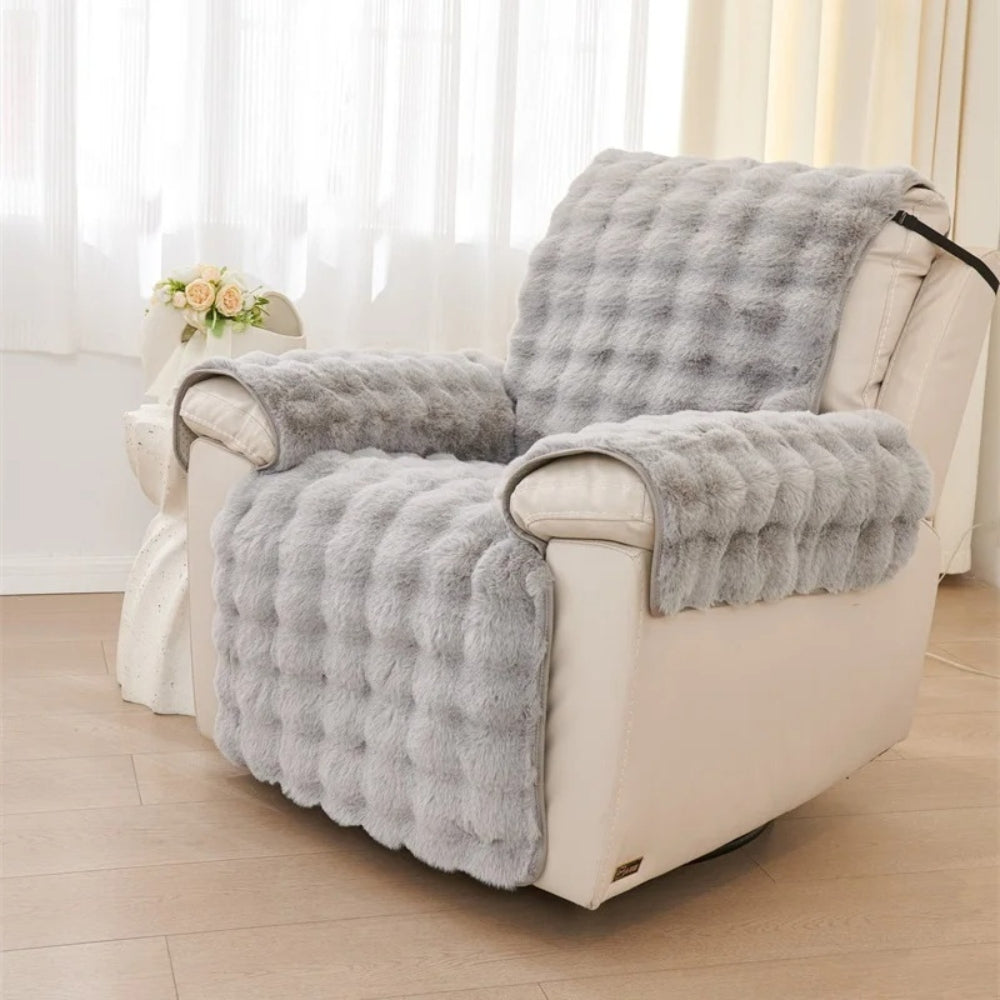 BowLift | Faux Fur Recliner Sofa Cover