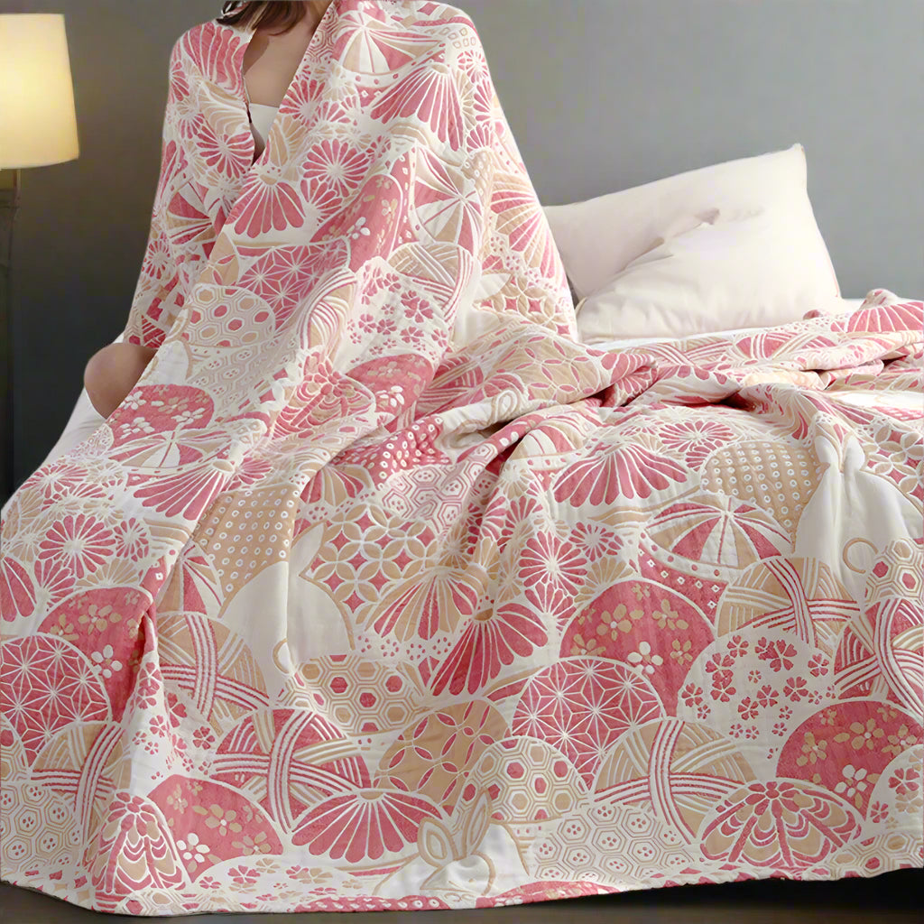 BowLift | Joyful Haven Four-Layer Cotton Blanket