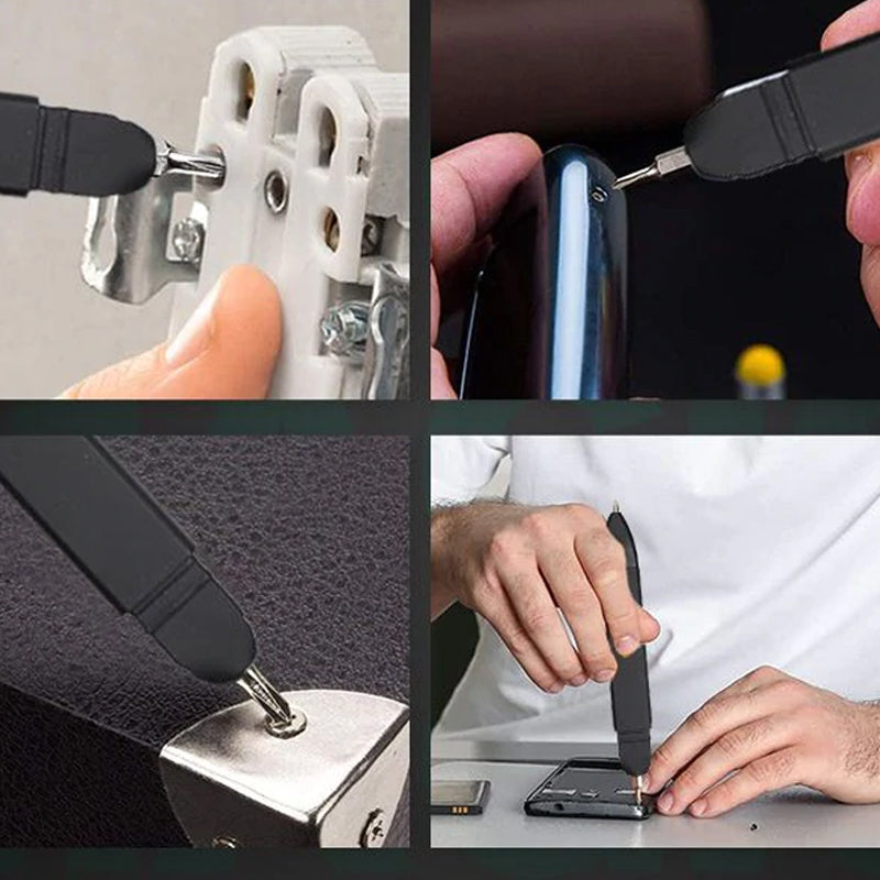BowLift | Pencil-shaped phone holder with screwdriver sets