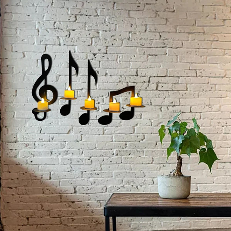 BowLift | Black Music Note Wall Sconce