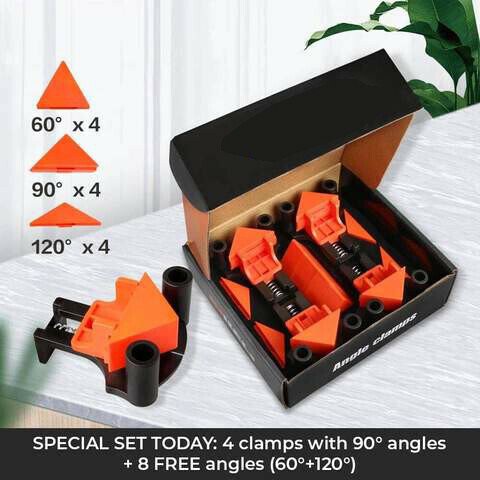 BowLift | Clamp set (4pcs) + FREE 60°, 90° & 120° heads
