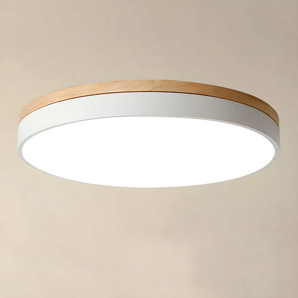 BowLift | Ceiling Lights Natural Wood Flush Mount Fixture