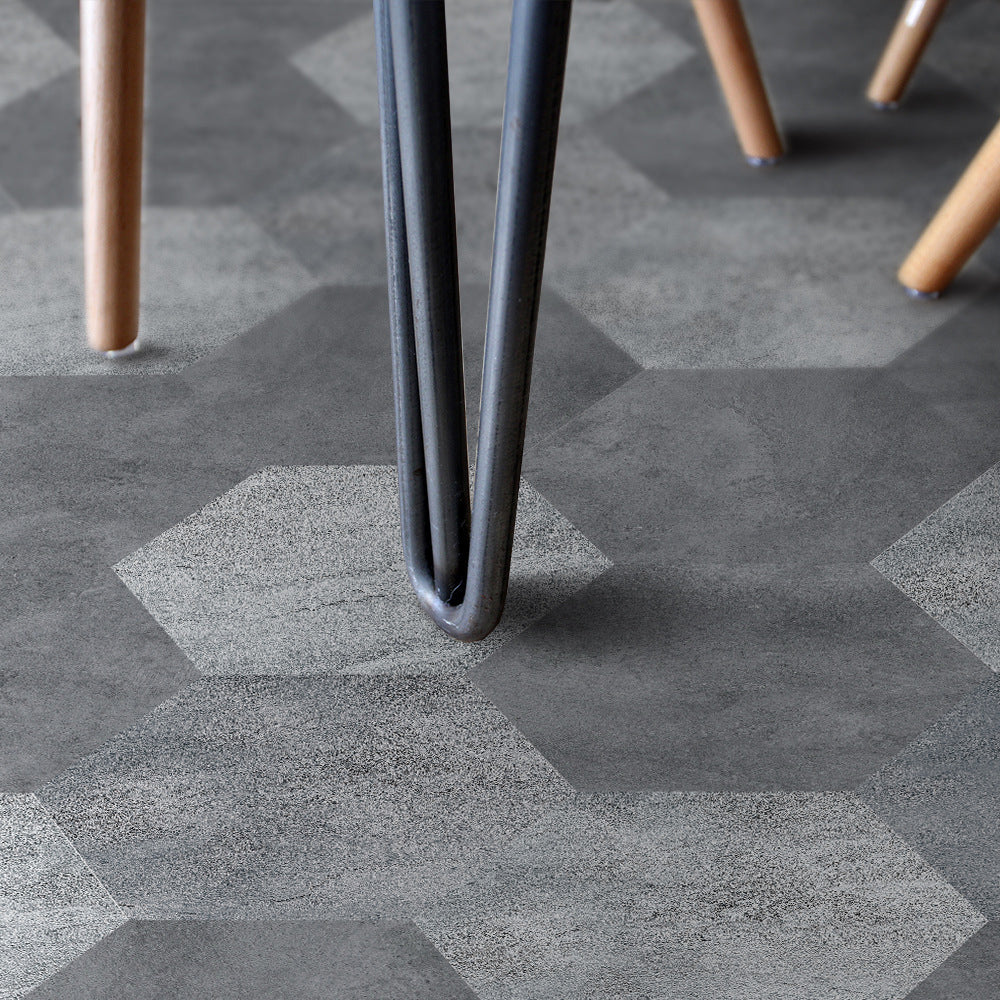 BowLift | Peel and Stick Vinyl Floor Dark Matte Vinyl Floors with Stone Look
