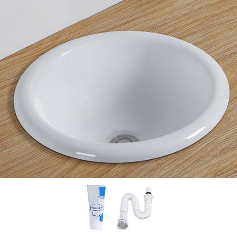 BowLift | Contemporary oval wash stand ceramic metal undercounter basin