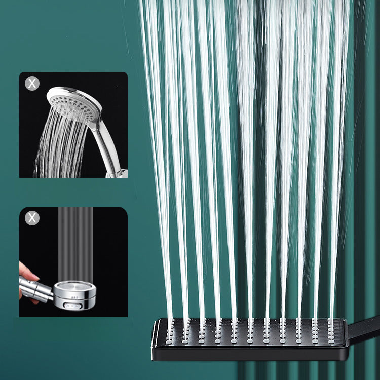 BowLift | Contemporary Handheld Supercharged Showerhead Square Turbo Spray Head
