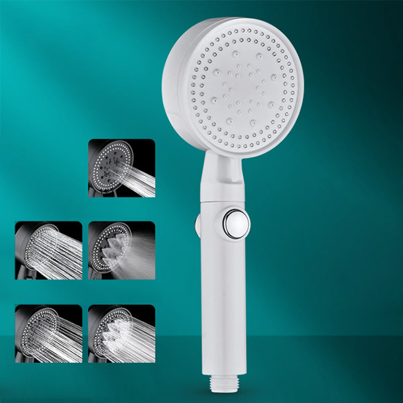 BowLift | 5 Sprays Shower Head Round Wall Mounted Plastic Wall Connector Holder Handheld Shower Head