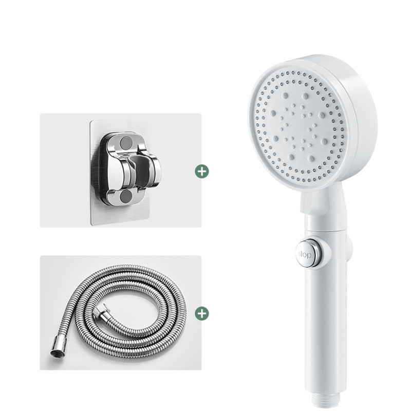BowLift | Round Handheld Showerhead Modern Plastic Head with Self-Cleaning