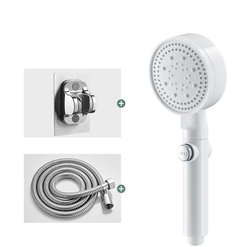 BowLift | Round Handheld Showerhead Modern Plastic Head with Self-Cleaning