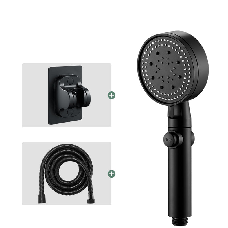BowLift | Round Handheld Showerhead Modern Plastic Head with Self-Cleaning