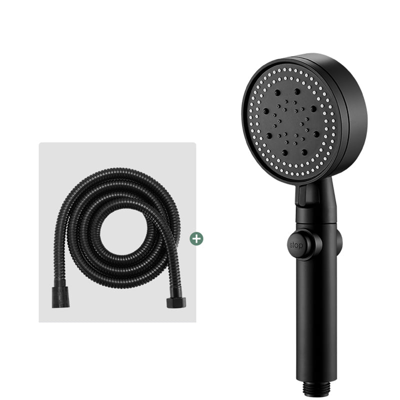 BowLift | Round Handheld Showerhead Modern Plastic Head with Self-Cleaning