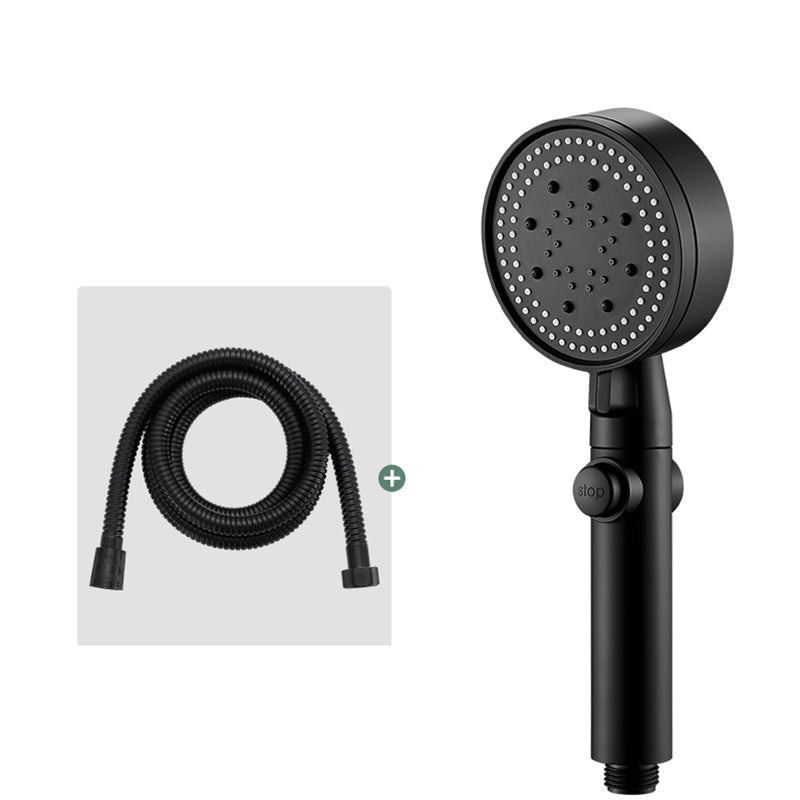 BowLift | Round Handheld Showerhead Modern Plastic Head with Self-Cleaning