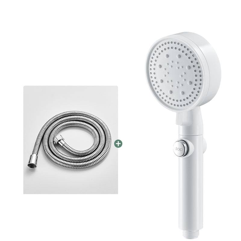 BowLift | Round Handheld Showerhead Modern Plastic Head with Self-Cleaning