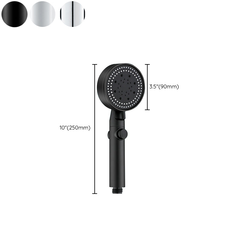 BowLift | Round Handheld Showerhead Modern Plastic Head with Self-Cleaning