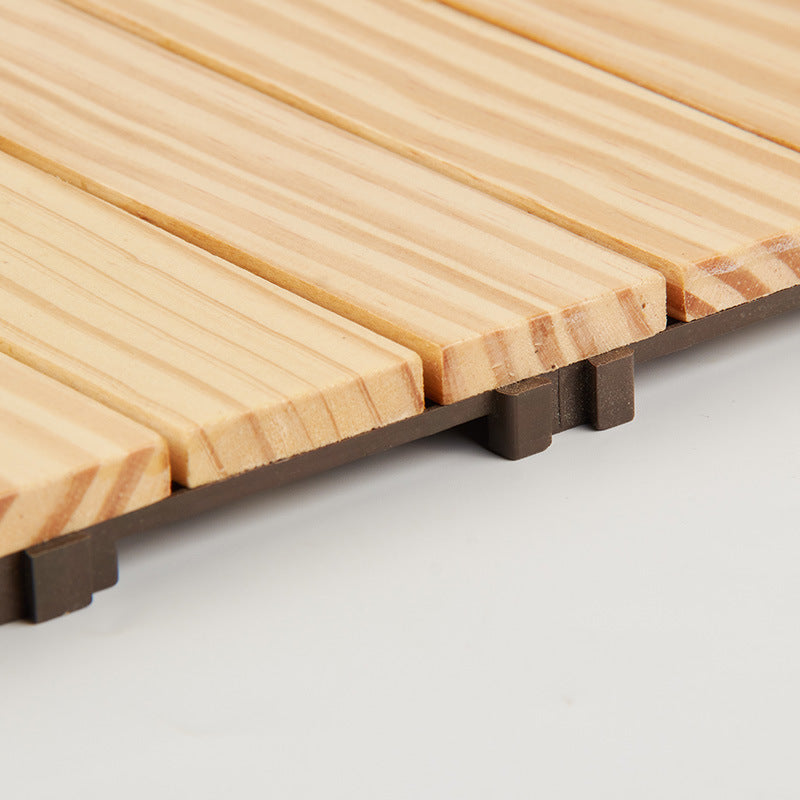 BowLift | 7-Slat Square Wood Terrace Tiles Laying Pattern Outdoor Terrace Tiles