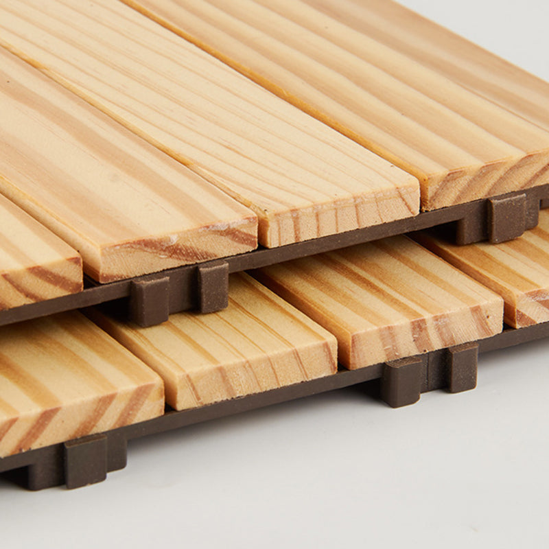 BowLift | 7-Slat Square Wood Terrace Tiles Laying Pattern Outdoor Terrace Tiles