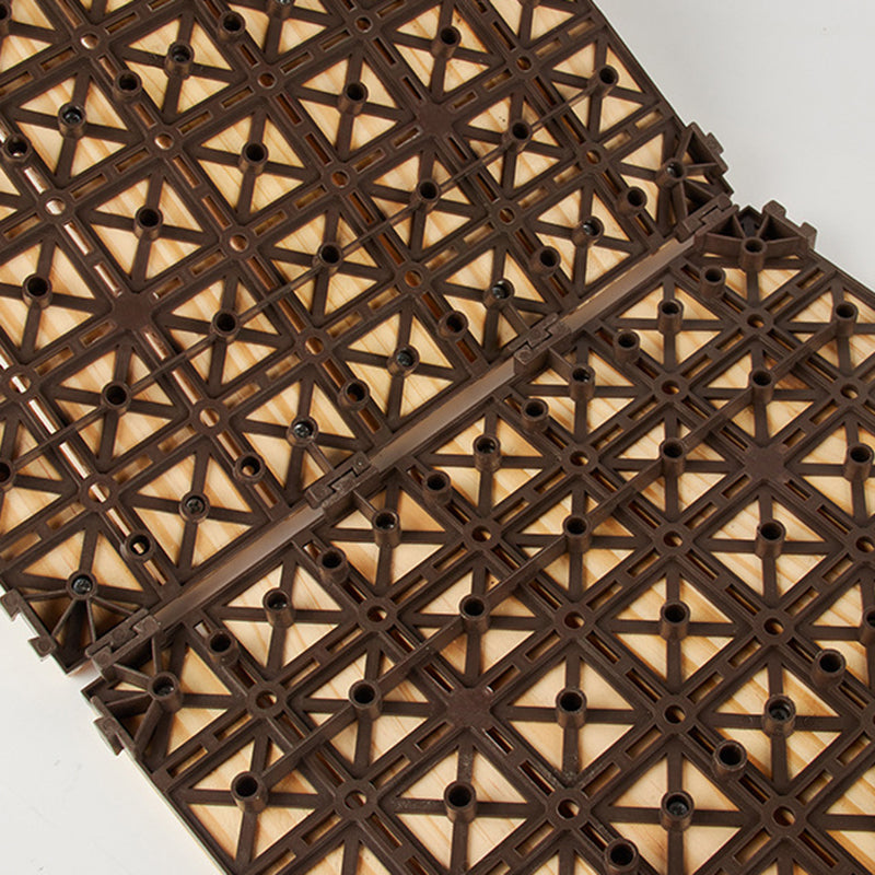 BowLift | 7-Slat Square Wood Terrace Tiles Laying Pattern Outdoor Terrace Tiles