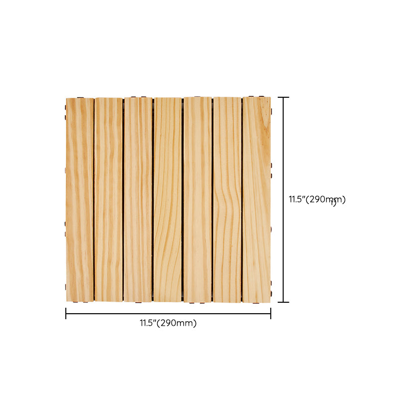 BowLift | 7-Slat Square Wood Terrace Tiles Laying Pattern Outdoor Terrace Tiles