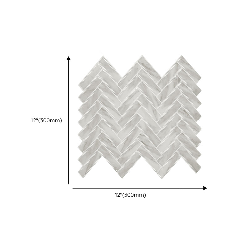 BowLift | Modern Peel and Stick Tiles PVC Herringbone Peel and Stick Backsplash Tiles